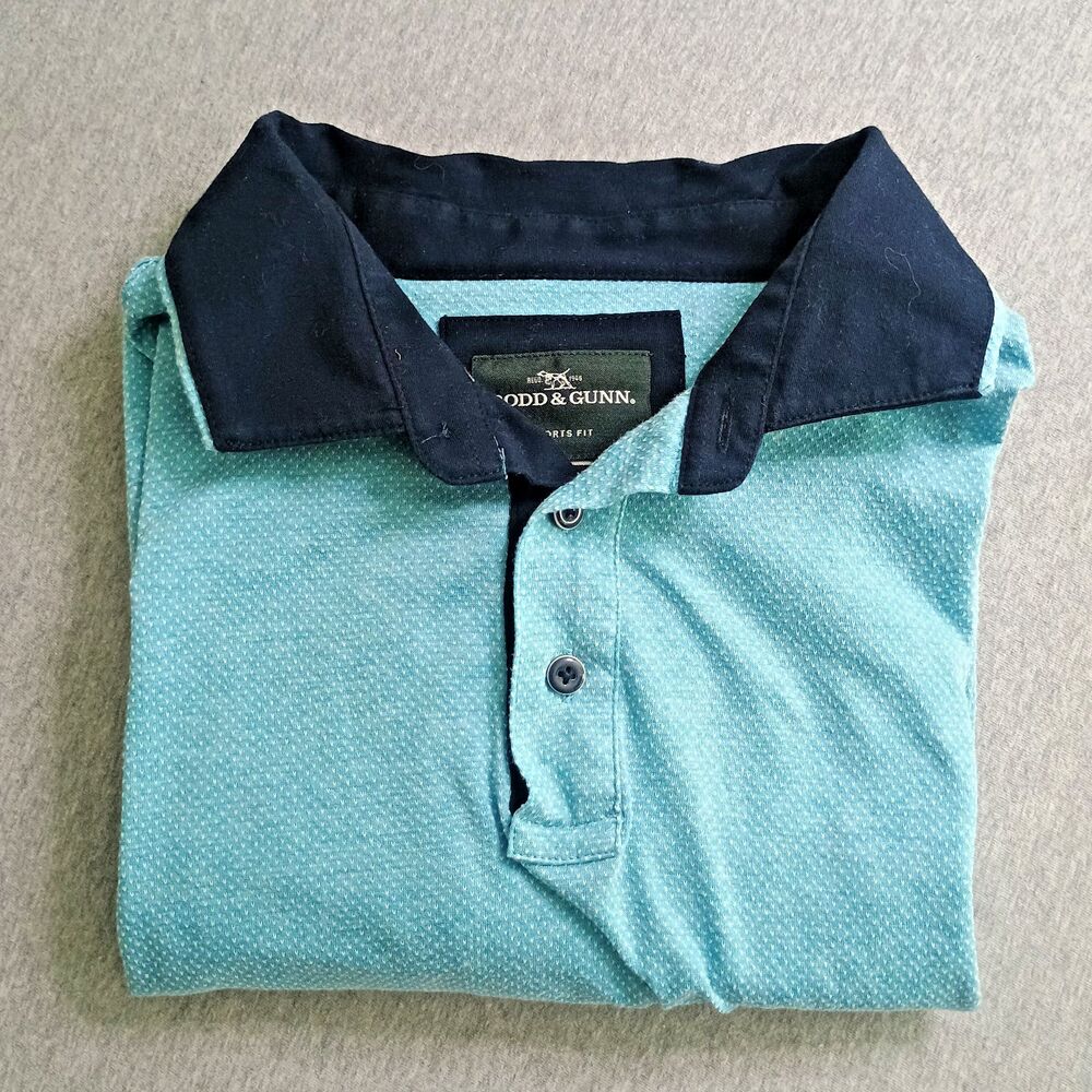 Rodd & Gunn Stanley Point Sport  Fit Polo  Men's 3XL Turquoise Cool Touch Soft